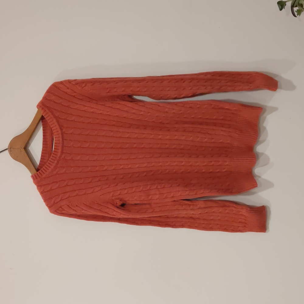 Coral Cable knit sweater 100% Cotton